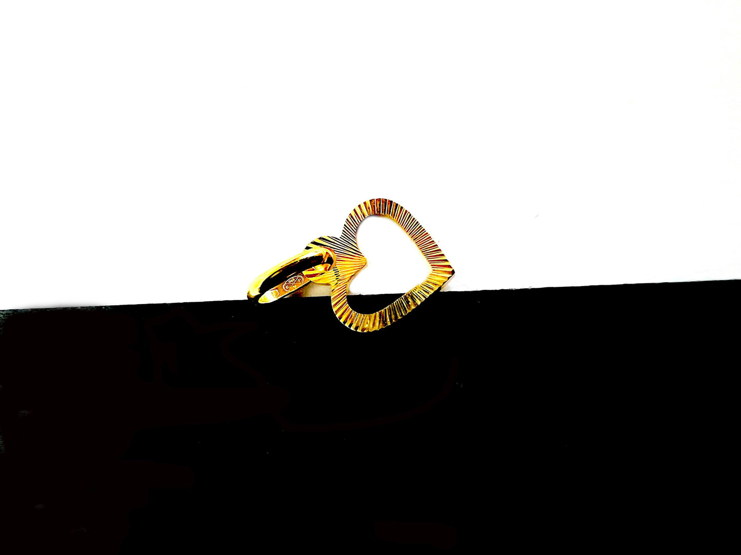 Pendentif Coeur Or jaune massif 18K 750%