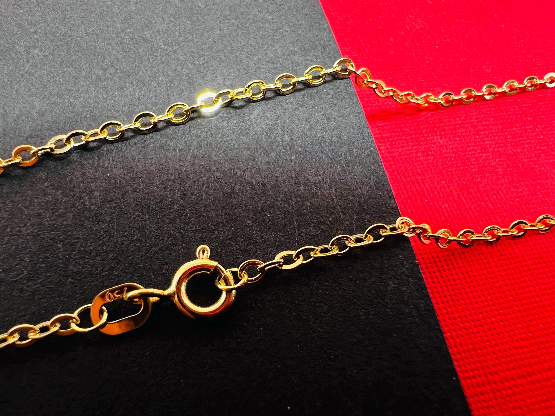 Chaîne forçat or jaune massif 18k 750%