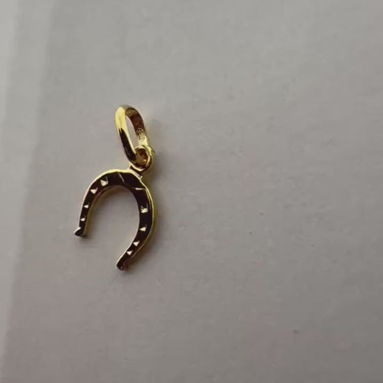 Pendentif Fer à cheval Or jaune massif 18k 750%
