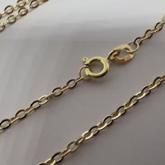 Chaîne forçat or jaune massif 18k 750% 45 cm 2 mm