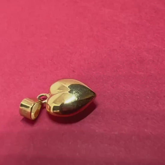 Pendentif Cœur Or jaune massif 18k 750%