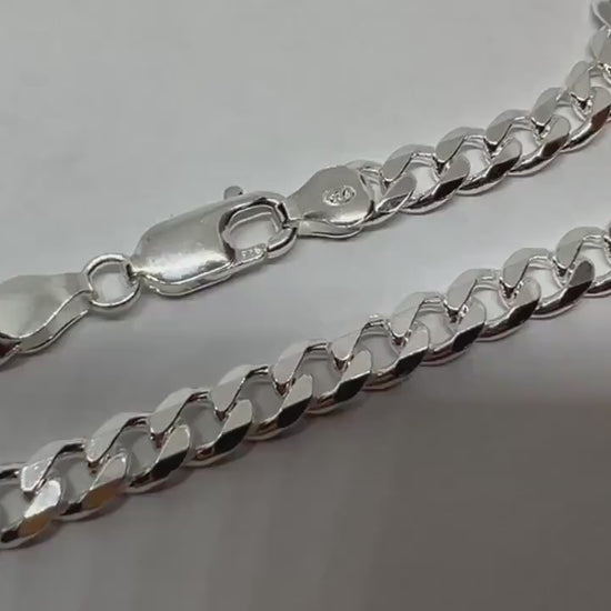 Chaîne massive Argent 925/1000 Poids 26.30 Grammes