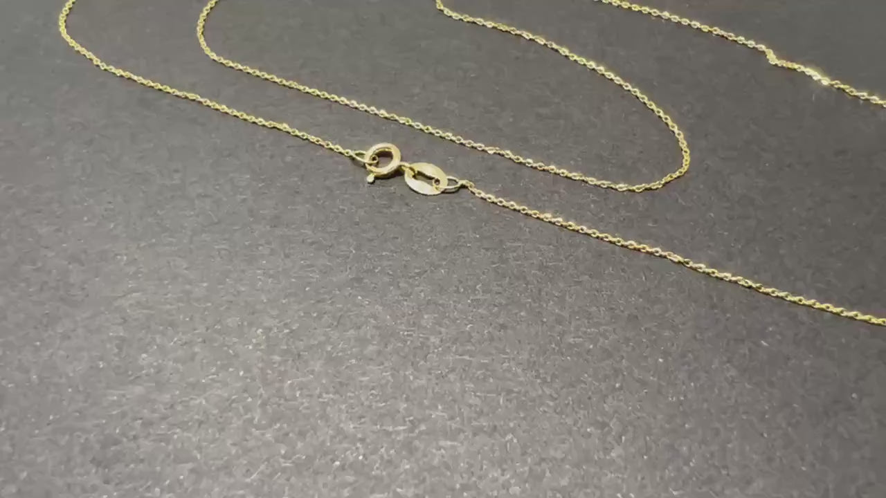 Chaîne forçat or jaune massif 18k 750%