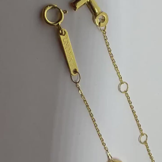 Bracelet Chapelet  Vierge miraculeuse , Or jaune massif 18k 750%