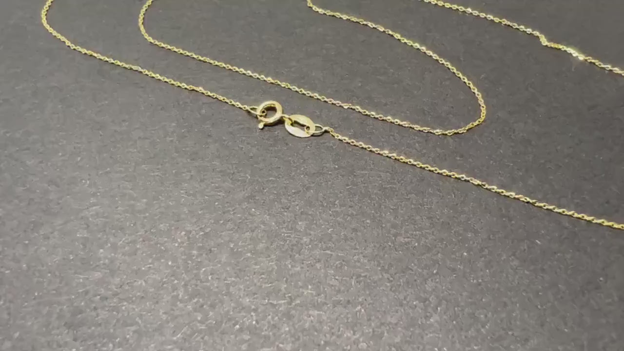 Chaîne forçat or jaune massif 18k 750%