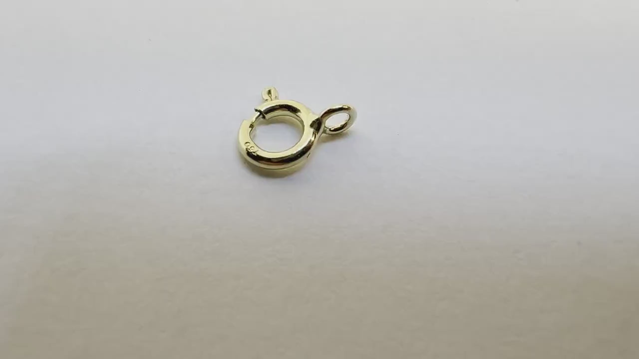 Fermoir  bijoux 5 mm Or jaune massif 18k 750%