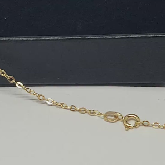 Chaîne or jaune massif 18k 750% 45 cm 1.70 mm